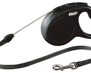 Flexi rollijn classic cord zwart