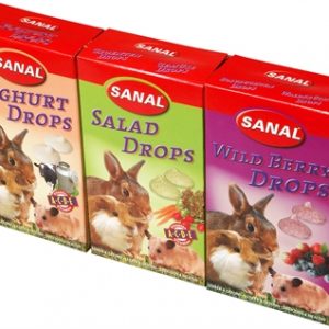 Sanal knaagdier 3-pack drops yogurt/salad/wild berry