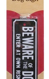 Beware of the dog waakbordje