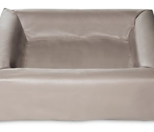 Bia bed kunstleer hoes hondenmand taupe