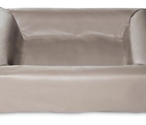 Bia bed kunstleer hoes hondenmand taupe