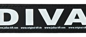 Julius k9 labels voor power-harnas / tuig diva