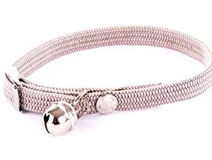 Halsband kat elastisch nylon grijs