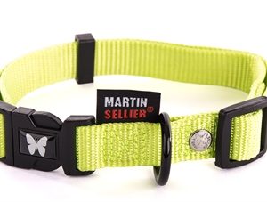Martin sellier halsband nylon groen verstelbaar