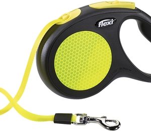 Flexi rollijn neon tape zwart/geel