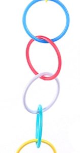 Happy pet gym ringen gekleurd met bel