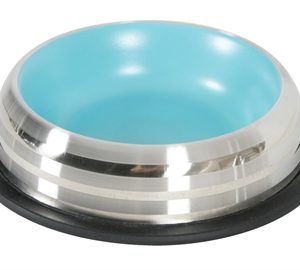 Zolux voerbak / drinkbak merenda rvs antislip blauw