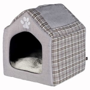 Trixie relax iglo hondenhuis silas grijs/creme