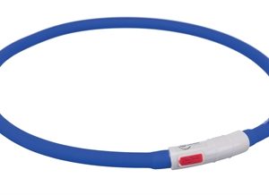 Trixie halsband usb flash light lichtgevend oplaadbaar royal blauw