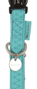 Macleather halsband blauw