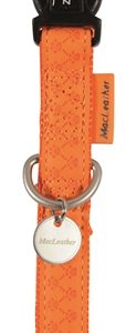 Macleather halsband oranje