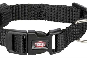 Trixie halsband hond premium zwart