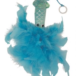 Happy pet mermaid inktvis met veren blauw