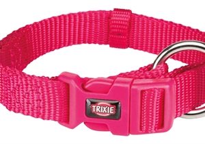 Trixie halsband hond premium fuchsia