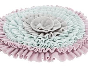 Trixie junior snuffelmat zacht roze / mintgroen / grijs