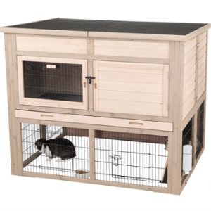 Trixie natura konijnenhok xl met isolatie grijs