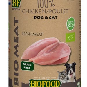 Biofood organic hond 100% kip blik