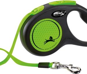 Flexi rollijn new neon tape zwart / neon groen