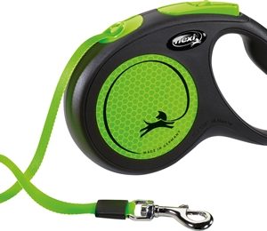 Flexi rollijn new neon tape zwart / neon groen