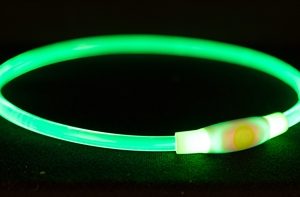 Trixie halsband usb flash light lichtgevend oplaadbaar groen