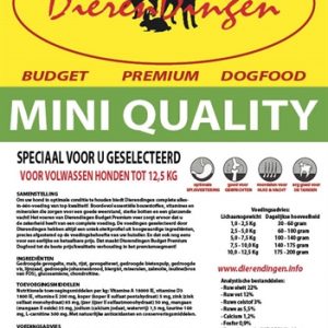 Budget premium dogfood adult mini quality