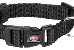 Trixie halsband hond premium zwart