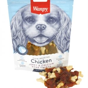 Wanpy oven-roasted chicken jerky / calcium bone twists