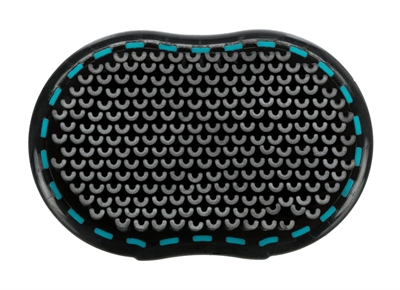 Trixie textielborstel zwart / turquoise