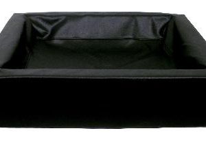 Bia bed kunstleer hoes hondenmand zwart