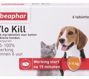 Beaphar vlo kill+ kleine hond/kat tot 11 kg