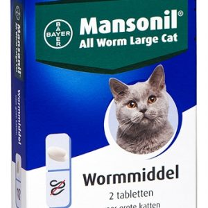 Mansonil grote kat all worm tabletten