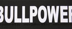 Julius k9 labels voor power-harnas/tuig bullpower