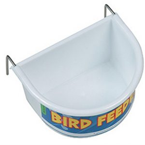 Happy pet voerbak half rond wit