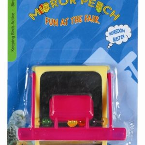 Happy pet fun at the fair mirror perch