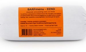 Barfmenu eend hondenvoer