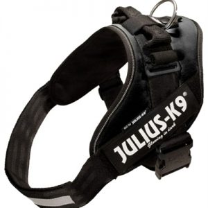 Julius k9 idc power-harnas/tuig voor labels zwart