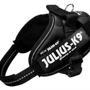 Julius k9 idc power-harnas/tuig voor labels zwart