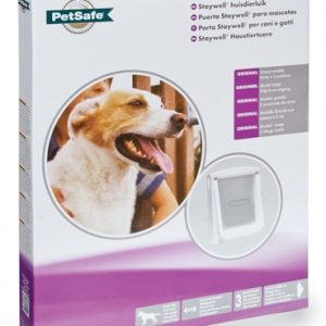 Petsafe hondenluik large wit/transparant